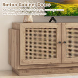 Tangkula Farmhouse TV Stand for TVs Up to 75 Inches