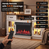 Tangkula 3-Sided Electric Fireplace with Remote | 750W/1500W ETL Certification