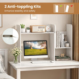 Tangkula Extendable Desktop Bookshelf for Home Office