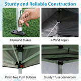 Tangkula 11x11 FT Pop Up Gazebo UPF50+ Sunshade Shelter with Carrying Bag