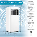 Portable Air Conditioner for Room up to 250 Sq. Ft, 8000 BTU 3-in-1 AC Unit for Bedroom w/Sleep Mode