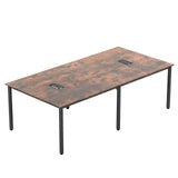 Tangkula 95" x 48" Rectangle Office Computer Desk with Heavy-Duty Metal Frame