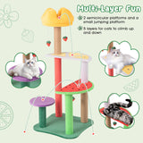 Tangkula Fruit Cat Tree with Scratching Posts