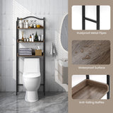 Tangkula Over The Toilet Storage Rack, 3-Tier Above Toilet Bathroom Shelf