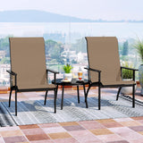 Tangkula Fabric Adirondack Chair with 400 lbs Weight Capacity