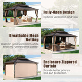 Tangkula 12x16 FT Hardtop Gazebo