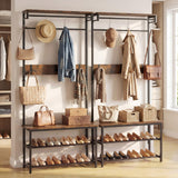 Tangkula Hall Tree with Bench and Shoe Storage