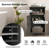 Tangkula Bathroom Floor Storage Cabinet
