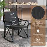 Tangkula 3 Piece Patio Rocking Set