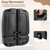 Tangkula 220 Lbs Cantilever Umbrella Base with 2 Wheels