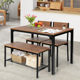 4-Piece Dining Table Set - Tangkula