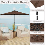 Tangkula 8.5 FT Outdoor Patio Umbrella