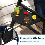 Tangkula 3 Person Porch Swing Outdoor Swing with Adjustable Canopy
