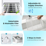 3-in-1 Air Cooler & Dehumidifier & Fan with 24H Timer, Child Lock for Living Room