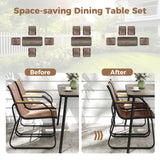 Tangkula 5 Pieces Patio Dining Sets