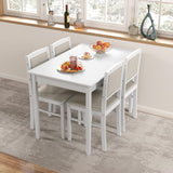 Tangkula Dining Table Set for 4