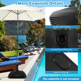 Tangkula hell Shaped Patio Umbrella Base