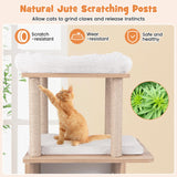 Tangkula 47 Inch Sports Themed Cat Tower with Jute Scratching Posts