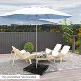 Tangkula 4-Piece 20L Cantilever Offset Patio Umbrella Base