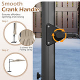 Tangkula 10ft Patio Umbrella with Aluminum Pole