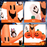 Tangkula 8 FT Halloween Inflatable Dead Tree with Ghost
