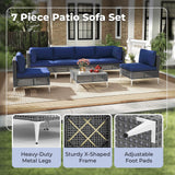 Tangkula 7 Piece Outdoor Furniture Set