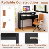 Tangkula Extendable Computer Desk with 2 Storage Drawers