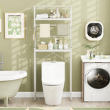 Tangkula Over the Toilet Storage Rack 3-Tier Over Toilet Bathroom Organizer with Towel Holder
