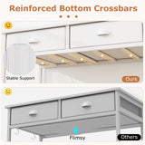 Tangkula Computer Desk with 2 Storage Drawers & 4 Hooks