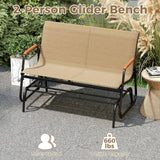 Tangkula 2/3-Person Outdoor Glider Bench