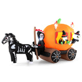 Tangkula 10.2 FT Long Halloween Inflatable Carriage