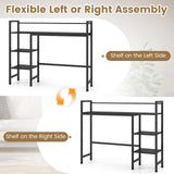 Tangkula 4-Tier Desktop Bookshelf 38.5" Dorm Desk Hutch