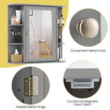 Tangkula Bathroom Medicine Cabinet with Mirror with Mirror, Wall Mounted Bathroom Storage Cabinet