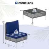 Tangkula 3 Pieces Patio Furniture Set