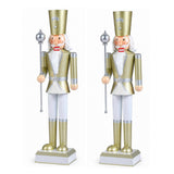 Tangkula 32.5" Christmas Nutcracker with Tall Hat & Scepter
