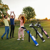 Tangkula Golf Stand Bag for The Driving Range with Shoulder Strap Pocket and Bottle Holder for Men Women