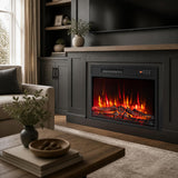 Tangkula 23 Inch Recessed Electric Fireplace with Remote