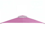 Tangkula 10x12 Ft Gazebo Replacement Canopy Top, Double Tier Canopy Replacement Roof with Air Vent and Drainage Holes