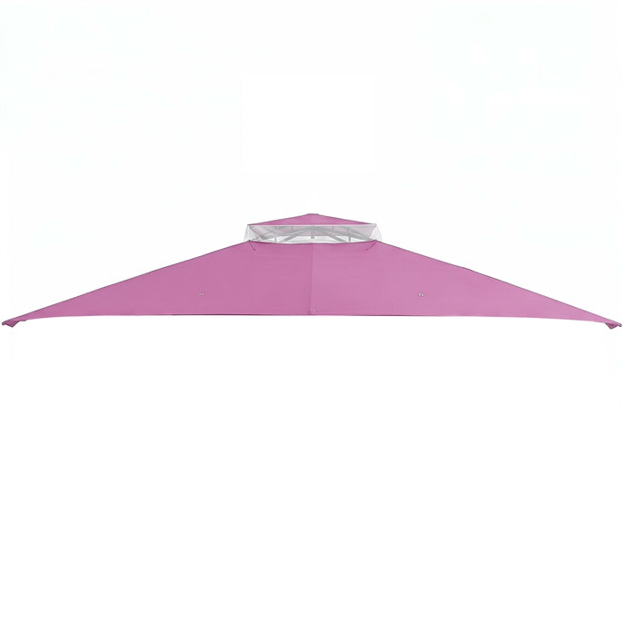 Tangkula 10x12 Ft Gazebo Replacement Canopy Top, Double Tier Canopy Replacement Roof with Air Vent and Drainage Holes