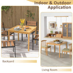 Square Outdoor Dining Table - Tangkula