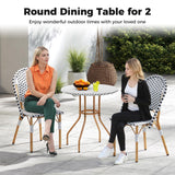 Tangkula 27.5" Outdoor Round Dining Table