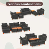 Tangkula 7 Pieces Patio Furniture Set with Loveseat