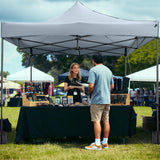 10 x 10 FT Outdoor Pop up Canopy Tent Easy Setup Gazebo Shelter with Wheeled Bag