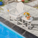 Weather Resistant Adirondack Table, White - Tangkula