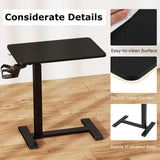 Tangkula Mobile Standing Desk with Cup Holder and Headphone Hook
