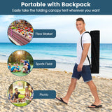 Tangkula Pop Up Canopy with Sidewall (10x10 FT)