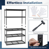 Tangkula 5-Tier Metal Storage Shelves(48"L x 24"W x 72"H)
