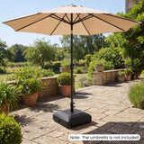 Tangkula 150 Lbs Umbrella Base with 4 Wheels
