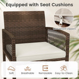 Tangkula Patio Bar Stools Set of 2/4