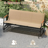 Tangkula 2/3-Person Outdoor Glider Bench